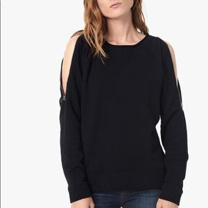 NWOT!! Zip sleeve sweatshirt